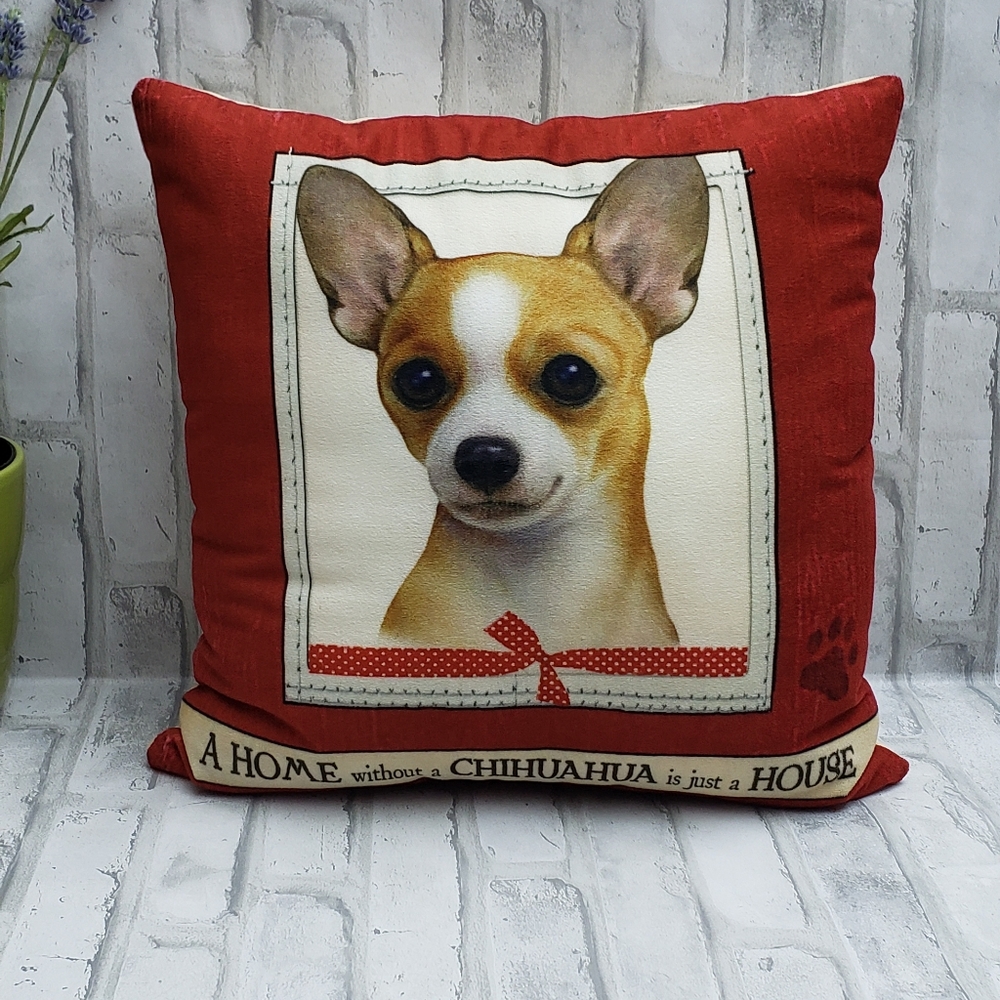 Ultra Soft Chihuahua Throw Pillow